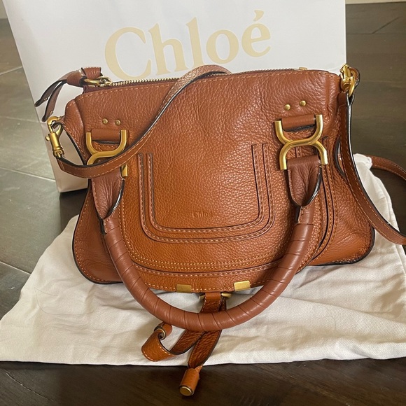 Chloé Small Marcie Leather Satchel - Picture 2 of 11